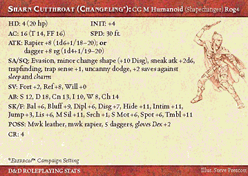 Sharn Cutthroat RPG Card
