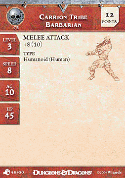 Carrion Tribe Barbarian Skirmish Card