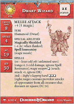 Dwarf Wizard Skirmish Card