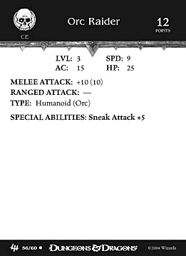 Orc Raider Skirmish Card