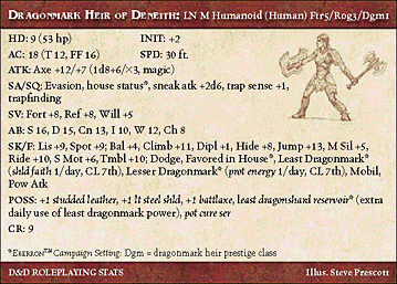 Dragonmark Heir of Deneith RPG Card