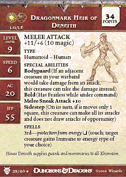 Dragonmark Heir of Deneith Skirmish Card