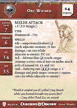 Orc Wizard Skirmish Card