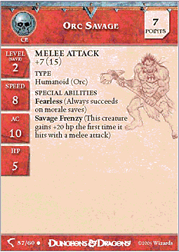 Orc Savage Skirmish Card