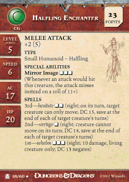 Halfling Enchanter Skirmish Card