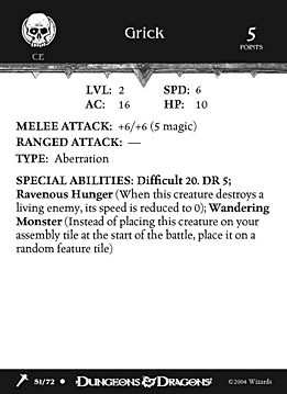 Grick Skirmish Card