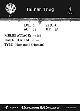 Human Thug Skirmish Card