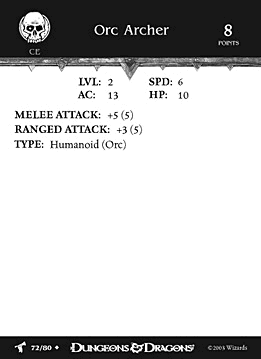 Orc Archer Skirmish Card